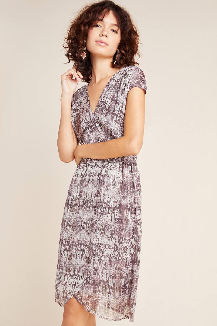 Velvet By Graham & Spencer Regan Snake-printed Mini Dress
