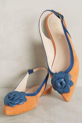 Cleo B Rivo Slingbacks Honey