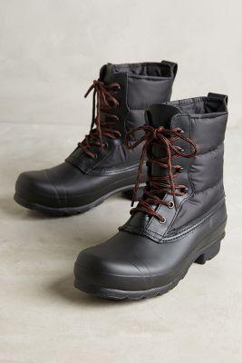 Hunter Quilted Lace-up All-weather Boots