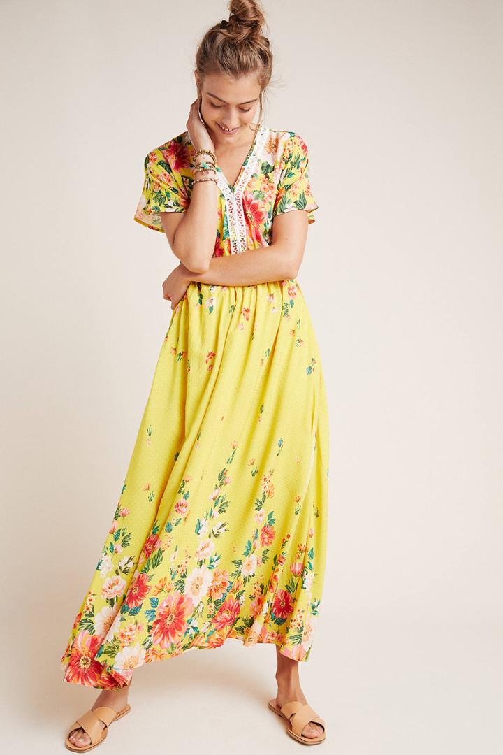 Farm Rio Samara Floral Maxi Dress