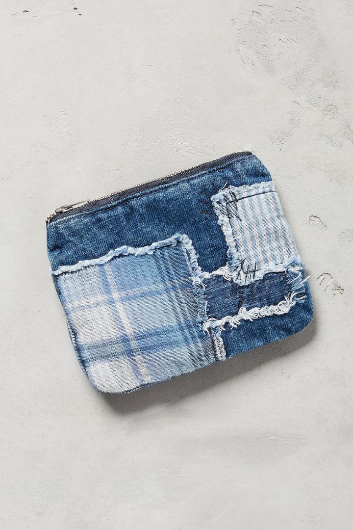Cloth & Stone Patchwork Denim Pouch