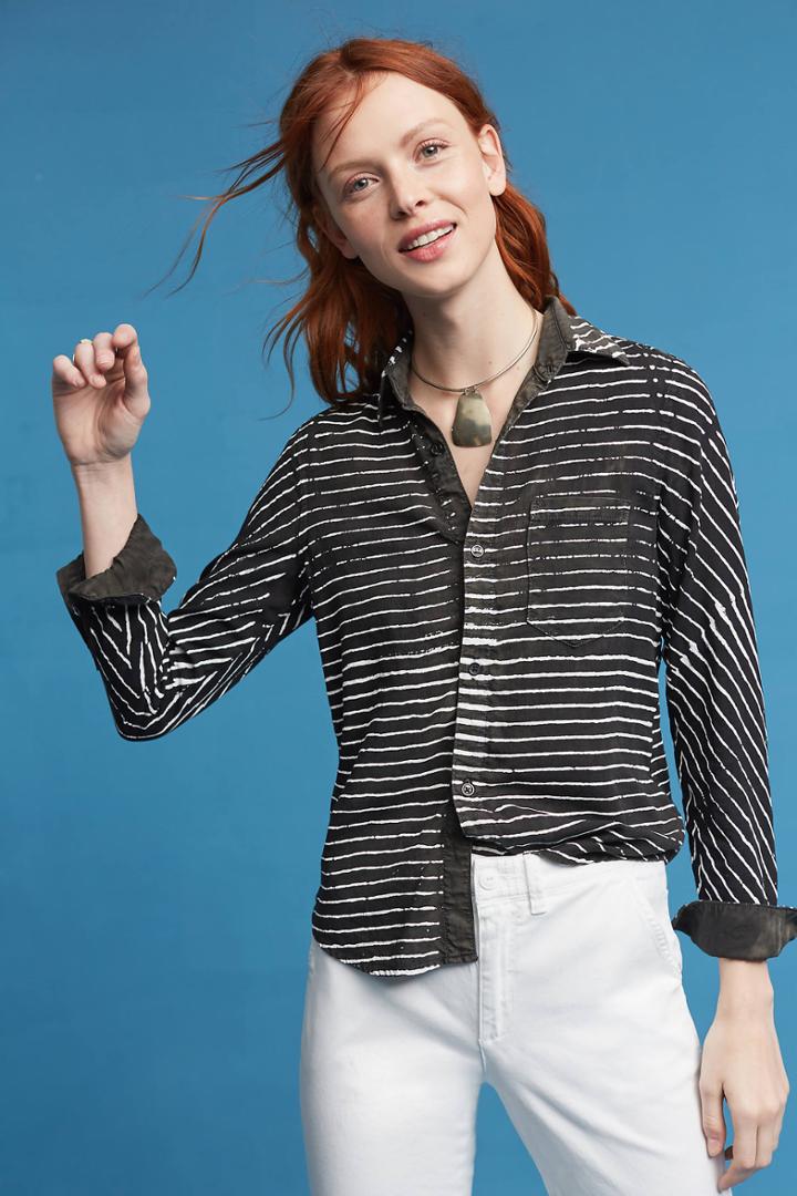 George Loves Krysta Striped Buttondown