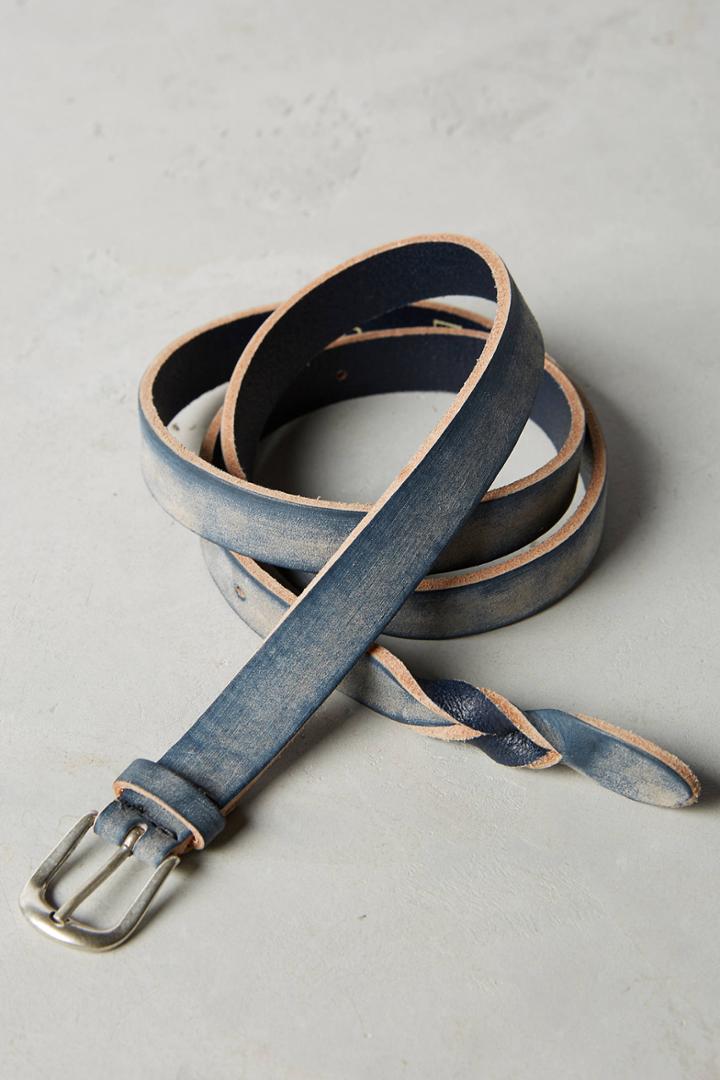 Anthropologie The Blues Leather Belt