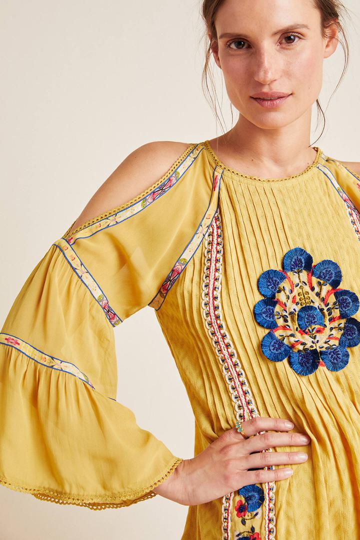 Bhanuni By Jyoti Bexley Open-shoulder Tunic