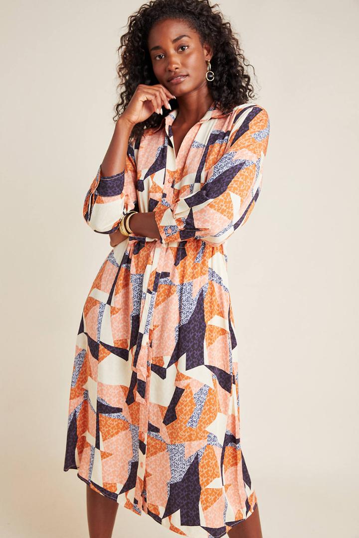 Corey Lynn Calter Abstract Shirtdress