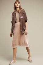 Eva Franco Desert Sun Sequined Skirt
