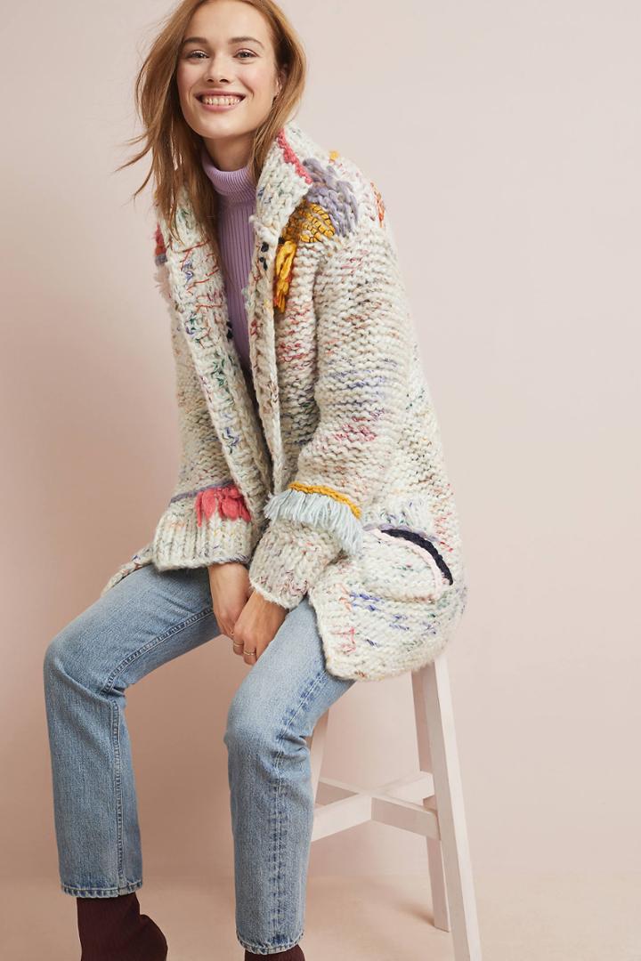 Sleeping On Snow Arietta Fringed Cardigan