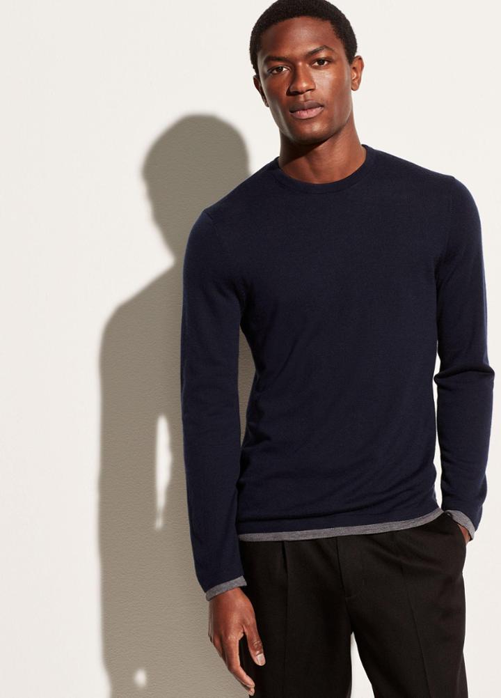 Vince Lightweight Double Layer Crew