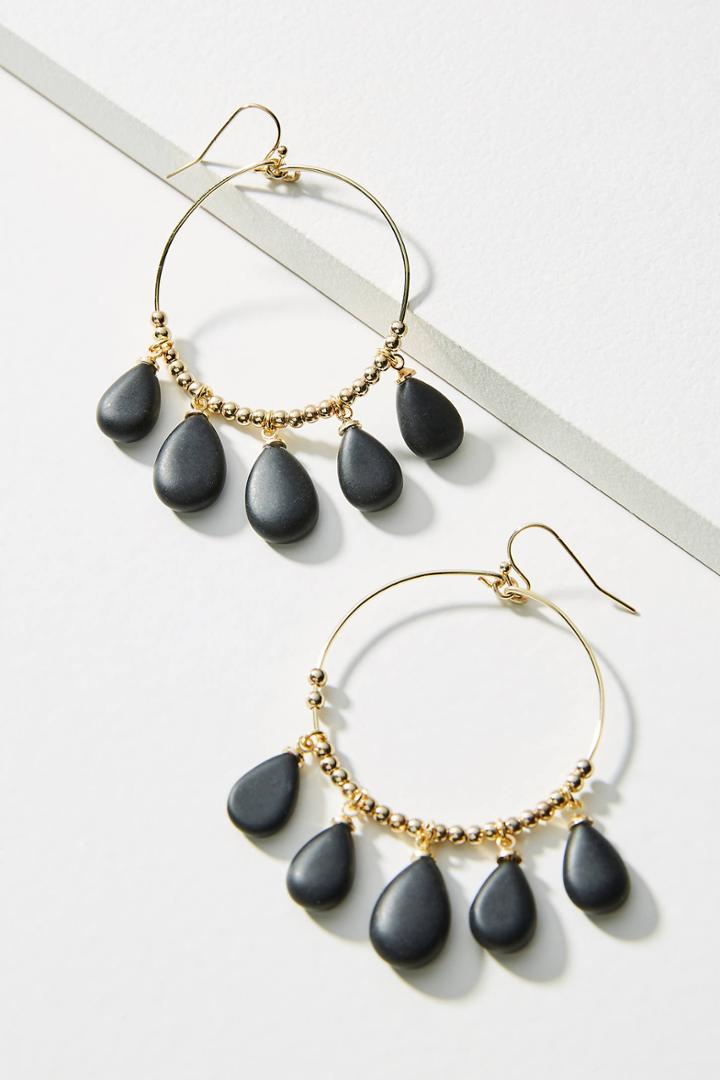 Anthropologie Daria Hooped Drop Earrings