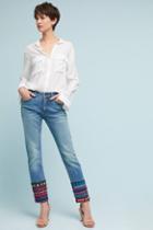 Pilcro And The Letterpress Pilcro Mid-rise Straight Cropped Jeans