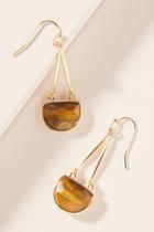 Anthropologie Tiger's Eye Drop Earrings
