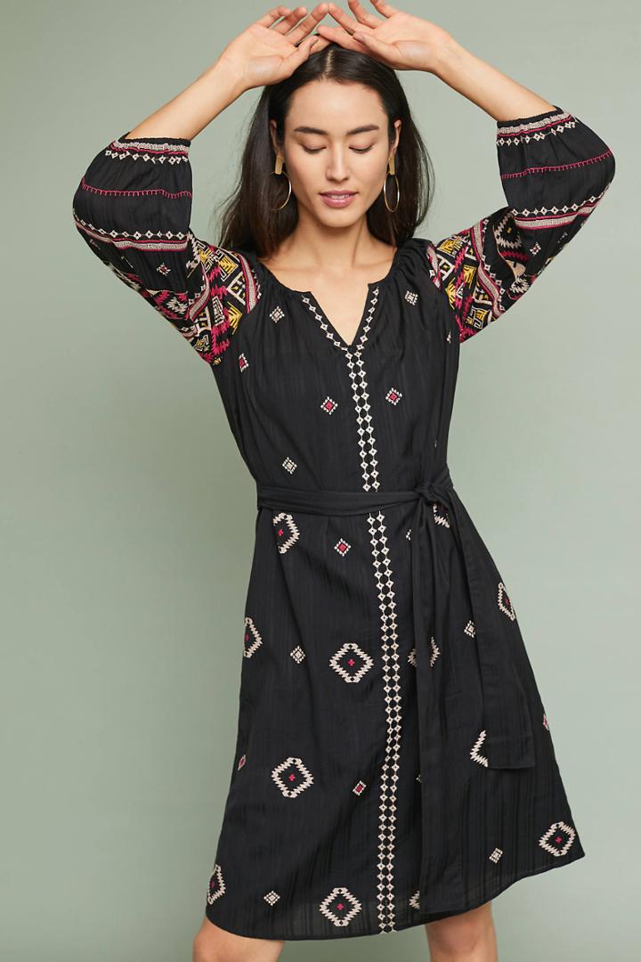 Akemi + Kin Henrietta Embroidered Dress