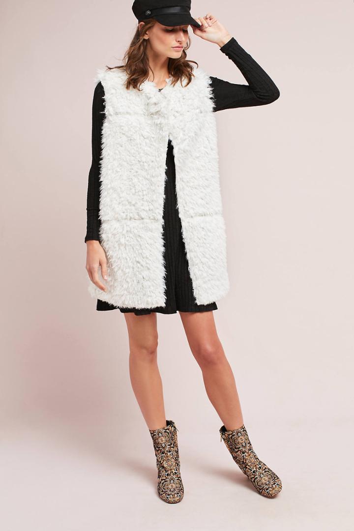Michael Stars Faux Fur Reversible Vest