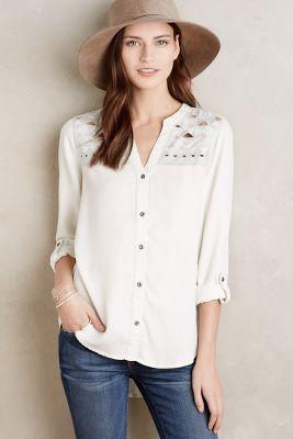 Holding Horses Sliced Chambray Buttondown