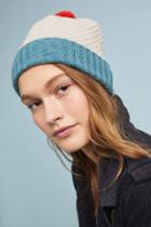 Catherine Tough Colorblocked Pommed Beanie