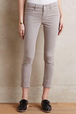 J Brand Anja Ankle Cuff Jeans Light Grey