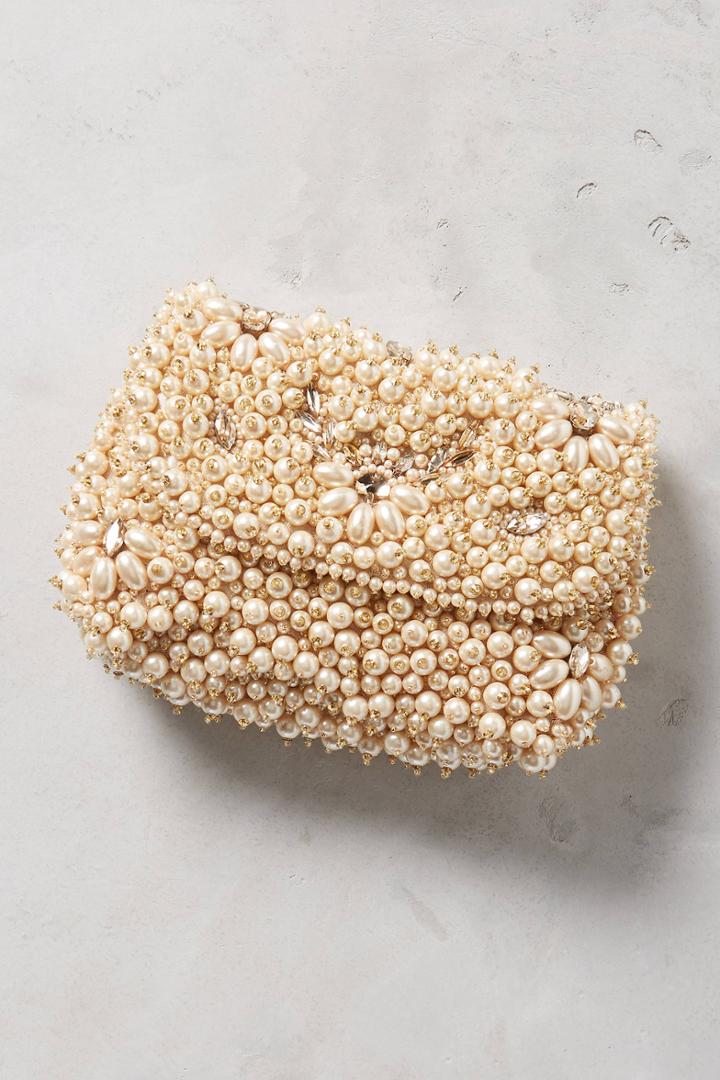 Mintsa Pearled Clutch