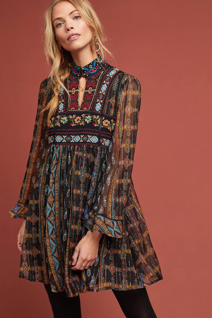 Akemi + Kin Elina Embroidered Dress