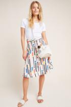 Hutch Leslie Button-front Midi Skirt