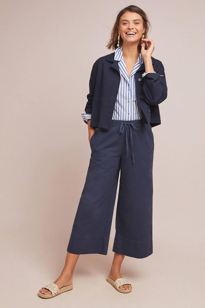 Velvet By Graham & Spencer Mirta Cropped Wide-leg Pants