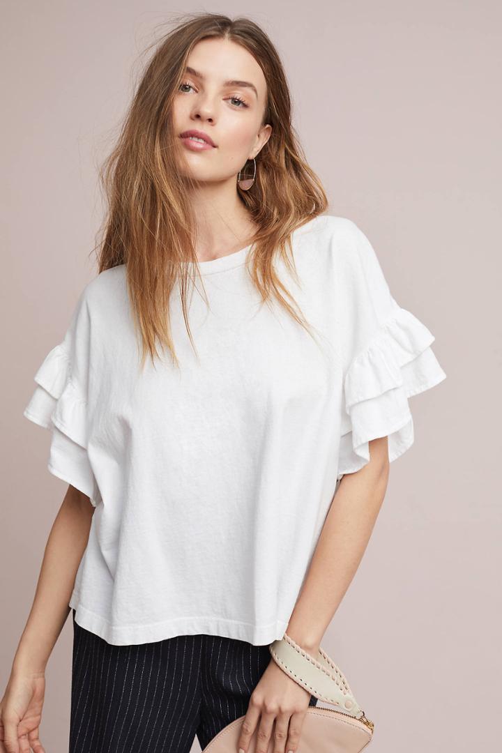 Current/elliott Current/elliot Carina Ruffled Top
