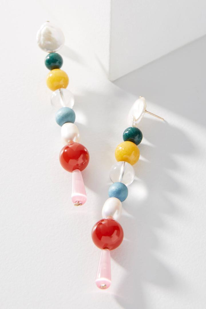 Anthropologie Nst Studio Rainbow Drop Earrings
