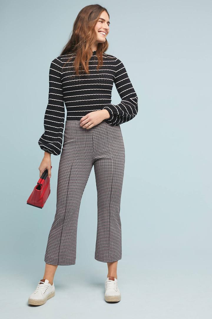 Eva Franco Houndstooth Flare Pants