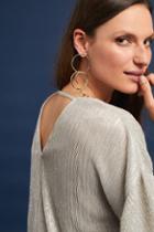 Vanessa Virginia Ruffled Metallic Top