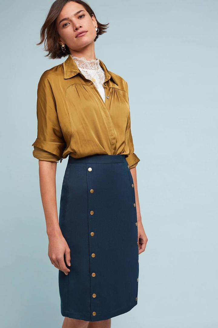 Isla Maude High Seas Pencil Skirt