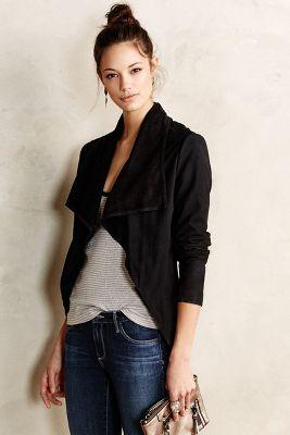 Second Female Draped Suede Jacket