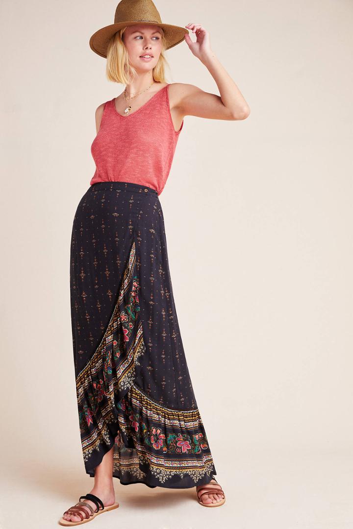 Farm Rio For Anthropologie Bianca Midi Skirt