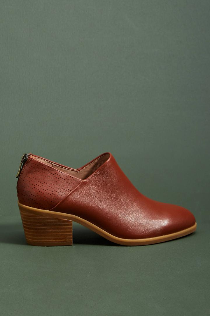 Anthropologie Bekah Leather Ankle Boots