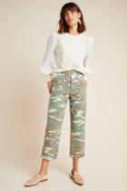 Mother Cropped Camo Pants