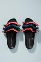 Loeffler Randall Olive Ruffle Slide Sandals