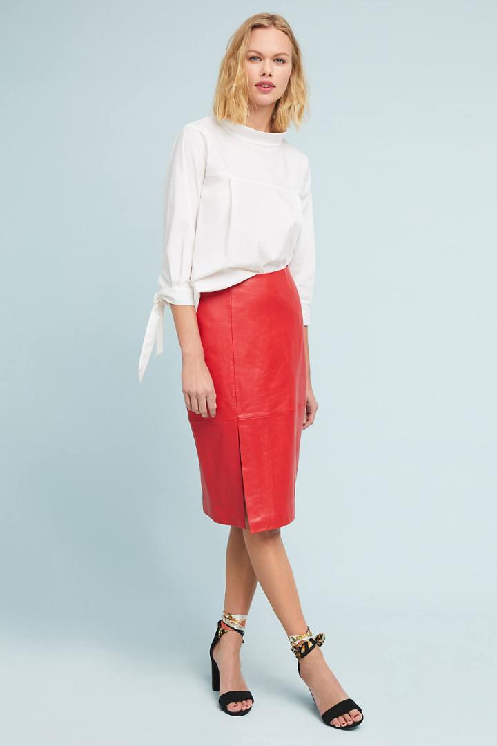 Just Female Vixen Leather Skirt