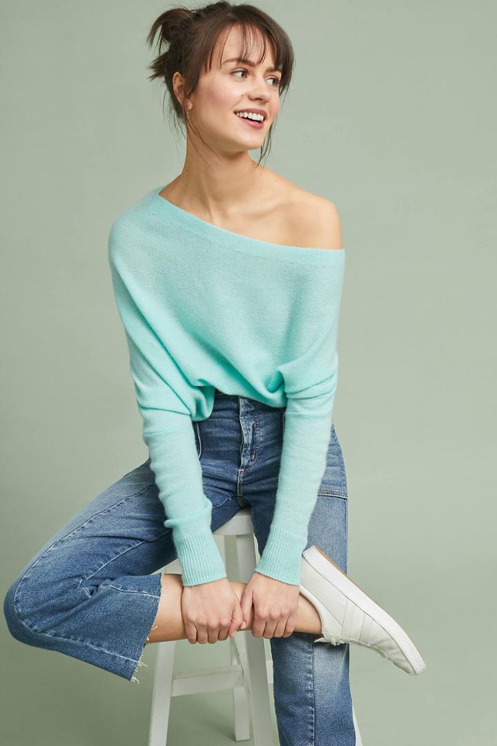Charli Cashmere Off-the-shoulder Pullover