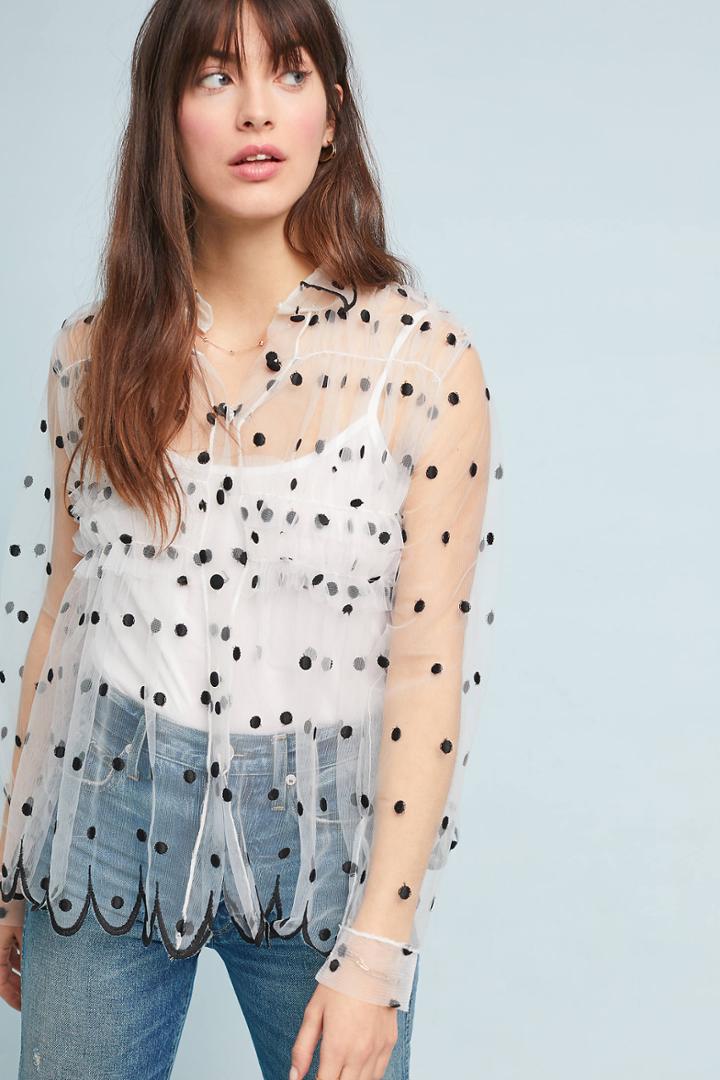 Eva Franco Lola Polka Dot Top