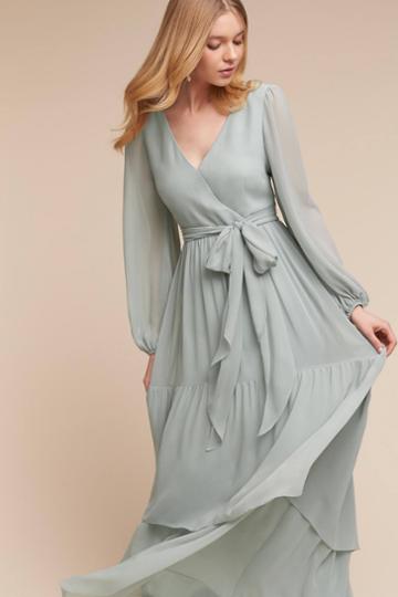 Anthropologie Quince Wedding Guest Dress