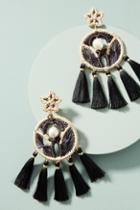 Mercedes Salazar Woven Dreamcatcher Drop Earrings