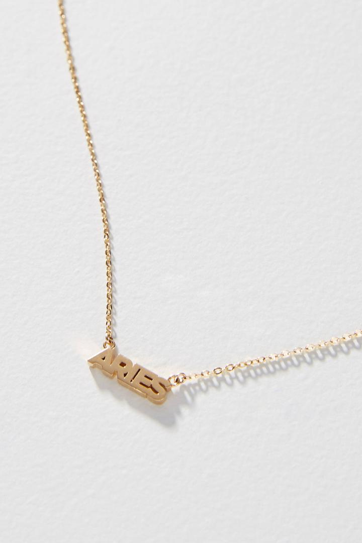 Sister Squared Zodiac 14k Gold-plated Necklace