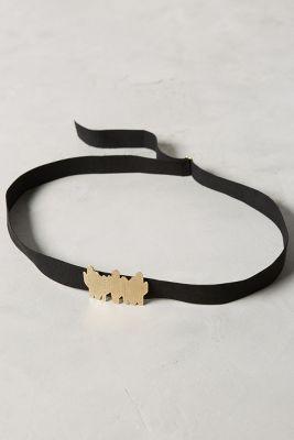 Anthropologie Cactus Suede Belt