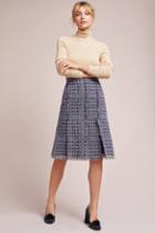 Eva Franco Flared Tweed Skirt