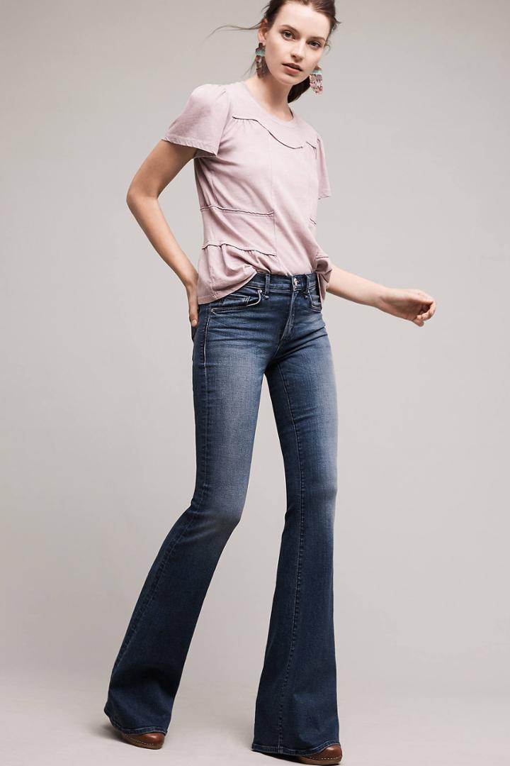 Anthropologie Mcguire Majorelle Low-rise Flare Jeans