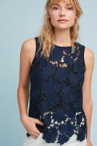 Anthropologie Sleeveless Lace Shell