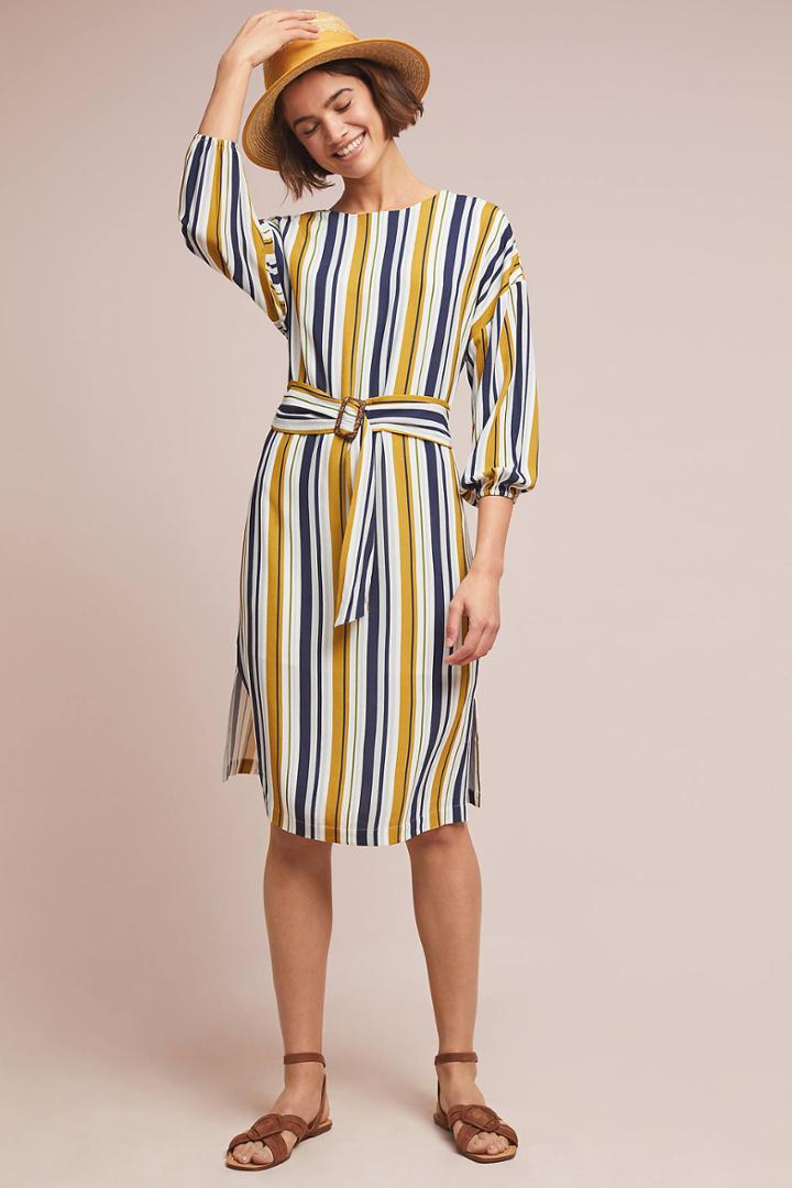 Seen Worn Kept Breanne Striped Midi Dress