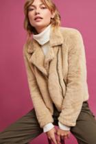Ottod'ame Faux Fur Moto Jacket