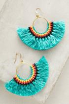 Anthropologie Josephina Tassel Hoop Earrings
