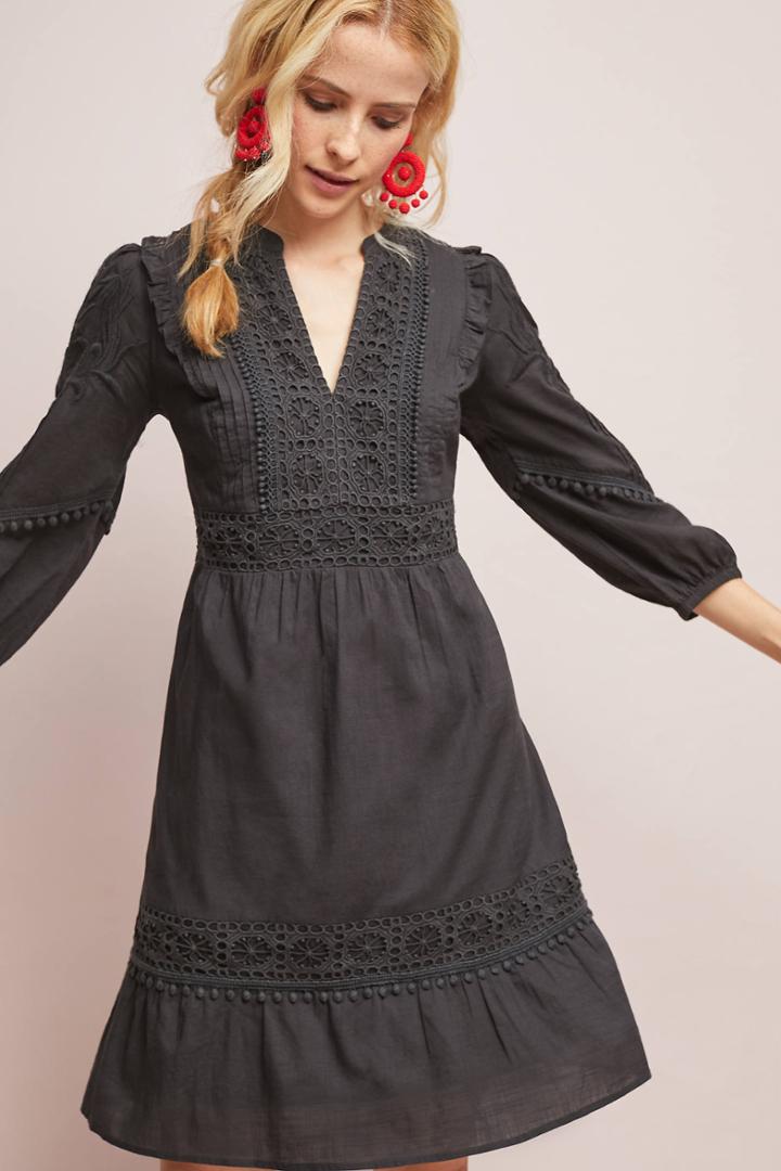Akemi + Kin Josephine Embroidered Dress
