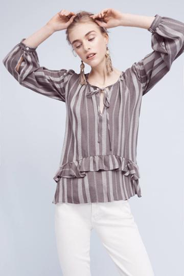 Nomad By Morgan Carper Macanta Ruffled Top