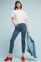 Pilcro Leopard Mid-rise Skinny Jeans